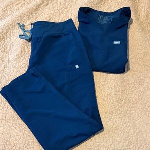Figs Navy Blue Scrub Pants